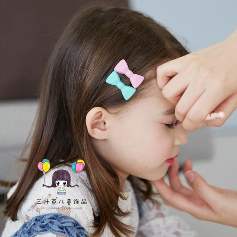 髪飾り 女の子 ヘアクリップ 韓国 かわいい プリンセス エレガント ハート リボン ピンク 紫 緑 カラフ..
