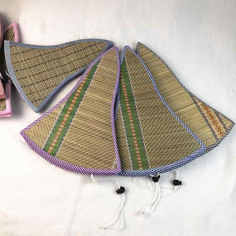 麦わら帽子 男女兼用 切り替え 折りたたみ つば広 日よけ帽 UVカット カジュアル アウトドア レジャー ..