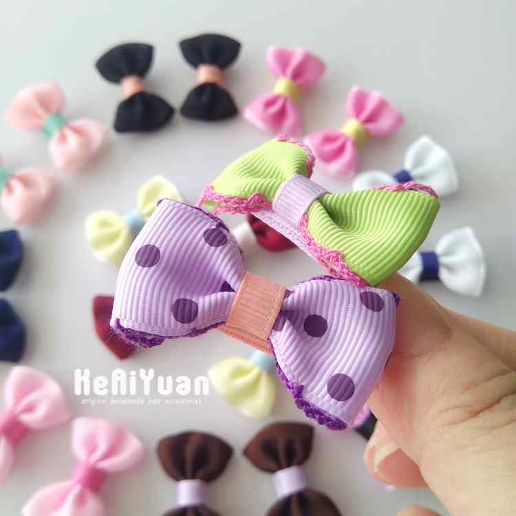 ヘアクリップ キッズ 女の子 赤ちゃん 20個セット 韓国風 布製 やわらかい 布巻き プリンセス 小花柄 ..