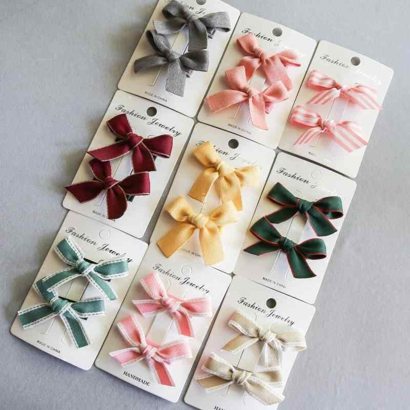 ヘアアクセサリー キッズ ベビー 女の子 手作り リボン ヘアクリップ ヘアピン 髪留め ペアセット かわ..