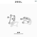ピアス ジュエリー アクササリー 装飾 クロス スリープ イヤー スタッド イヤー バックル レディース シンプル