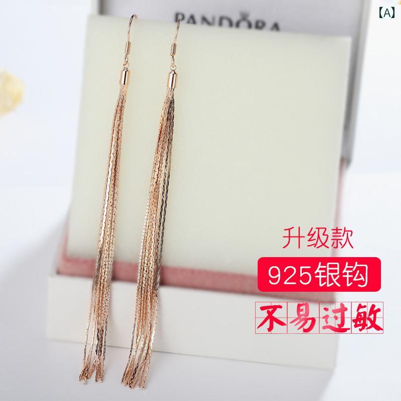 ピアス ジュエリー アクササリー 装飾 タッセル 誇張ピアス ロング ピアス