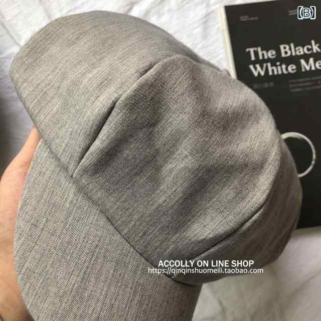 フロントップ楽天市場店の帽子 男女兼用 八角帽 キャスケット ハンチング 小顔効果 すっぴん隠し 大きいサイズ ベーシック カジュアル 綿 コットン 春夏 普段使い お出かけ｜アングル3