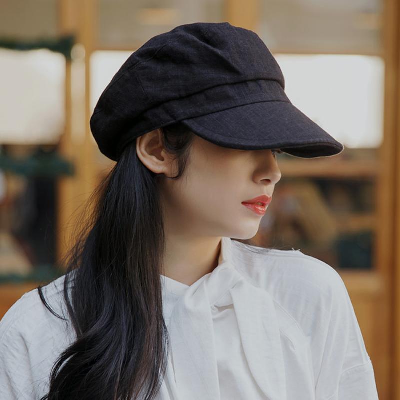帽子 レディース キャップ ベースボールキャップ キャスケット 春夏 コットンリネン 和風 韓国風 おし..