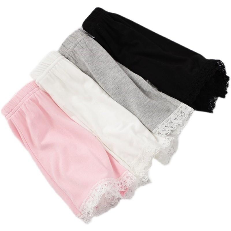 インナーパンツ 女の子 キッズ 透け防止 レースフリル 接触冷感 吸湿速乾 防臭 UVカット モダール混 3..