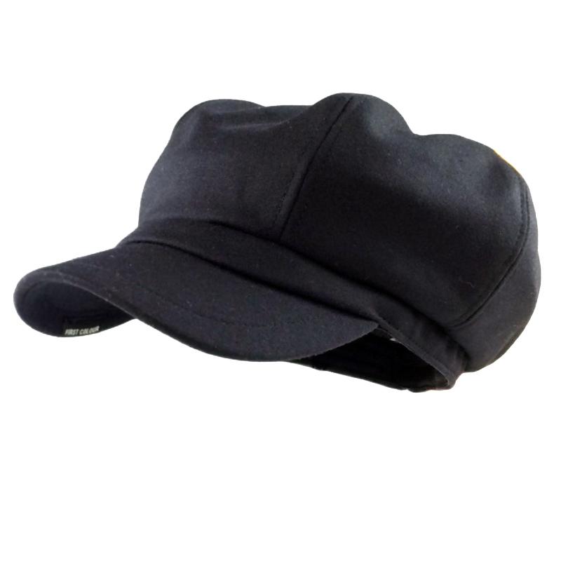 キャスケット 男女兼用 秋冬 ニット帽 綿 コットン つば広 深め 小顔効果 スタイリッシュ カジュアル ..