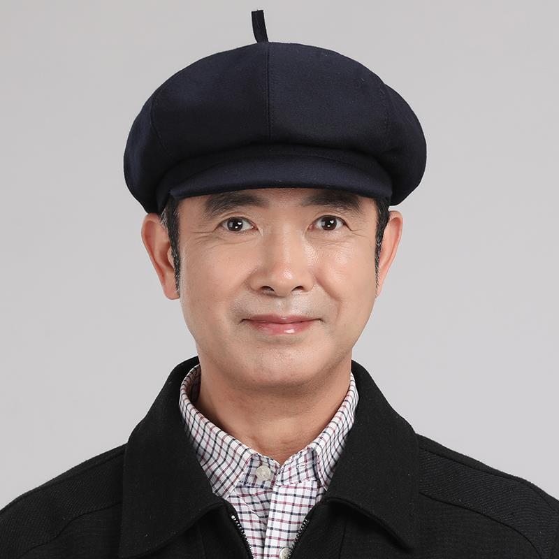 帽子 メンズ シニア 秋冬 ウール キャスケット 八角帽 お父さん おじいちゃん 60代 70代 80代