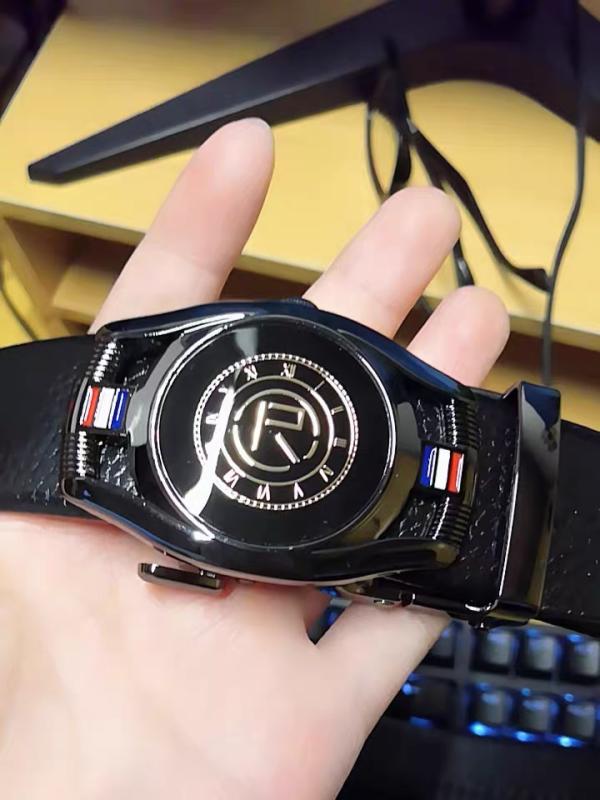 ベルト メンズ 男性用 革 牛革 レザー 自動バックル オートロック式 カジュアル ビジネス ビジカジ デ..