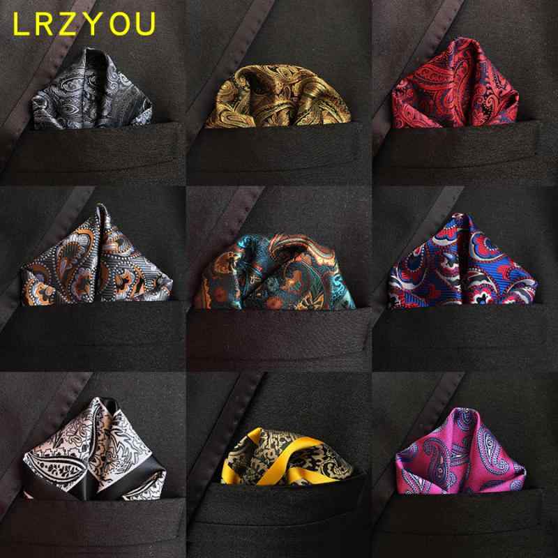 ポケットチーフ メンズ 男性 フォーマル スーツ 礼服 結婚式 披露宴 ゲスト 新郎用 クラシック レトロ ペイズリー柄 ポリエステル ビジネス 秋冬 ワインレッド ネイビー カラフル