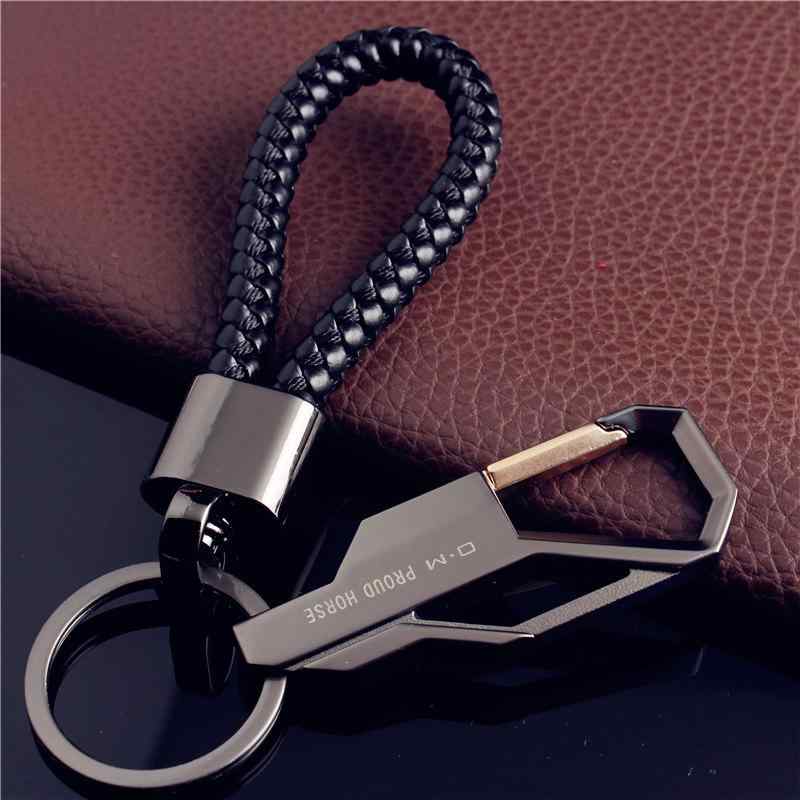 Key Holder - キーホルダー メンズ シンプル ビジネス 車用 メタル製 合金 ウエストクリップ 鍵 男性用 ガンメタル シルバー ゴールド
