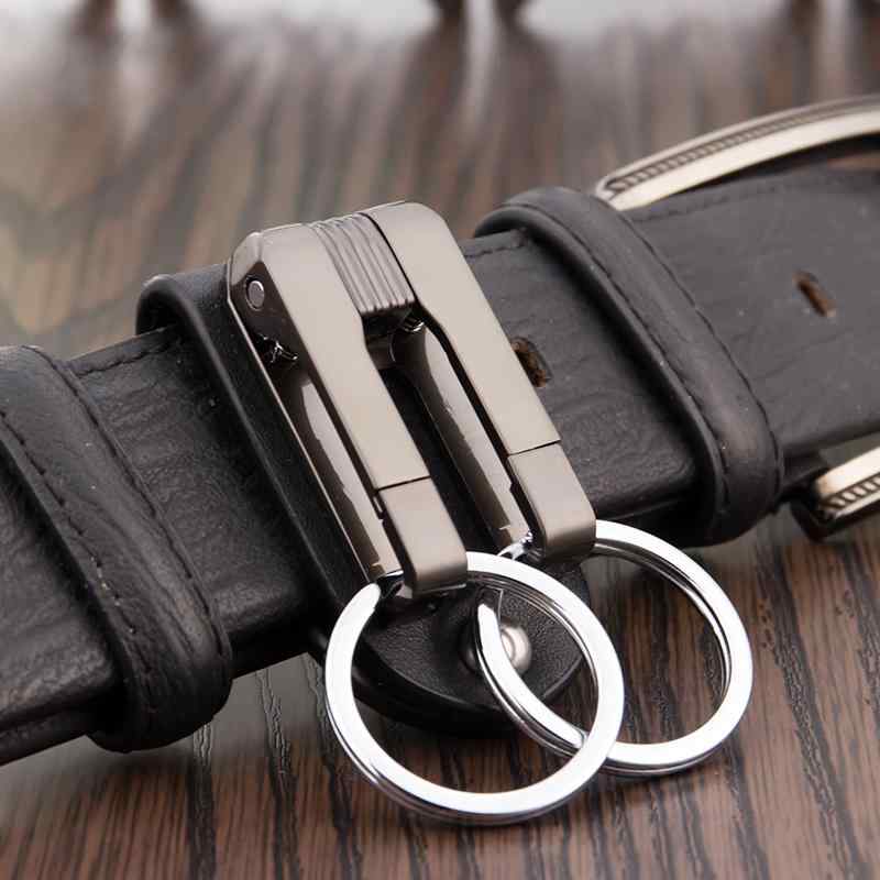 キーホルダー メンズ 腰掛け ベルト通し キーリング メタル製 亜鉛合金 おしゃれ かっこいい 車 スマートキー ビジネス カジュアル 小物 アクセサリー