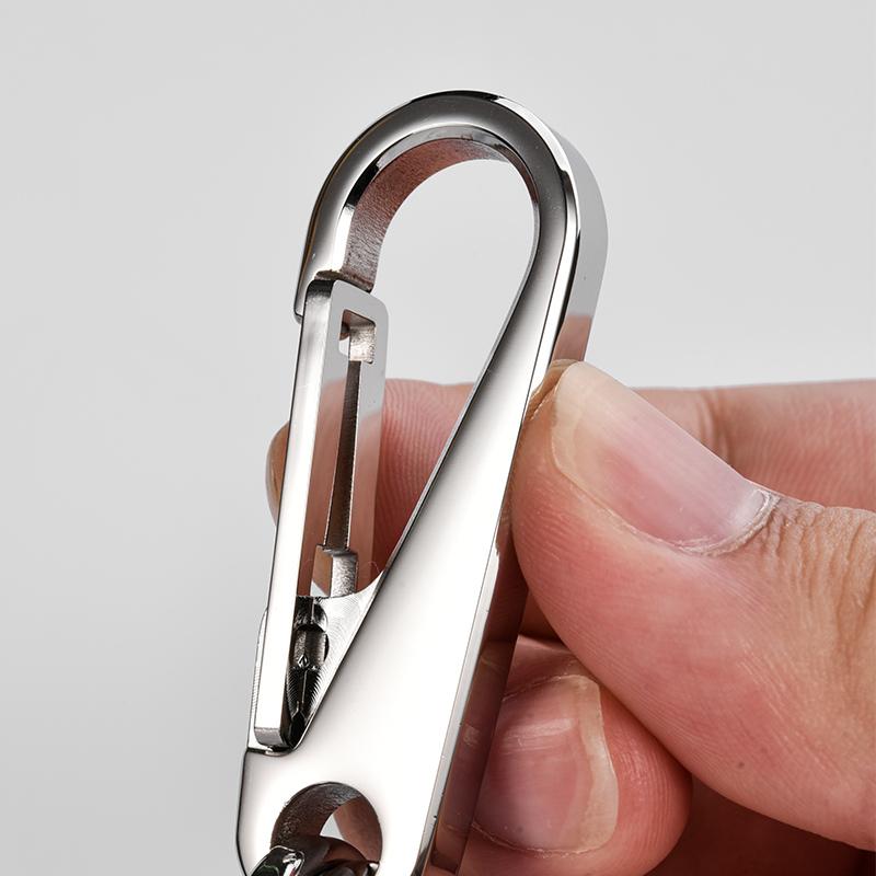 キーリング メンズ 男性用 316L ステンレス サージカルステンレス 高耐久 車 スマートキー 鍵用 カラビ..