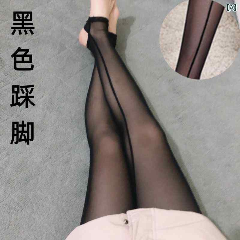 Other - レギンス レディース おしゃれ 春夏 薄手 ストッキング風 プラスサイズ 九分丈 メッシュ 踏み 大きいサイズ シースルー 透け感