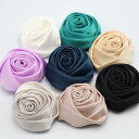 コサージュ ブローチ レディース 布製 バラモチーフ 立体的 造花 アクセサリー 装飾 小物 手芸 ハンドメイド 裁縫 シンプル エレガント おしゃれ 白 黒 アプリコット