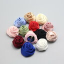 ブローチ コサージュ バラモチーフ アクセサリー ハンドメイド 手芸 裁縫 飾り付け 装飾 小物 バッグ 帽子 靴 シンプル エレガント おしゃれ ピンク 赤 青