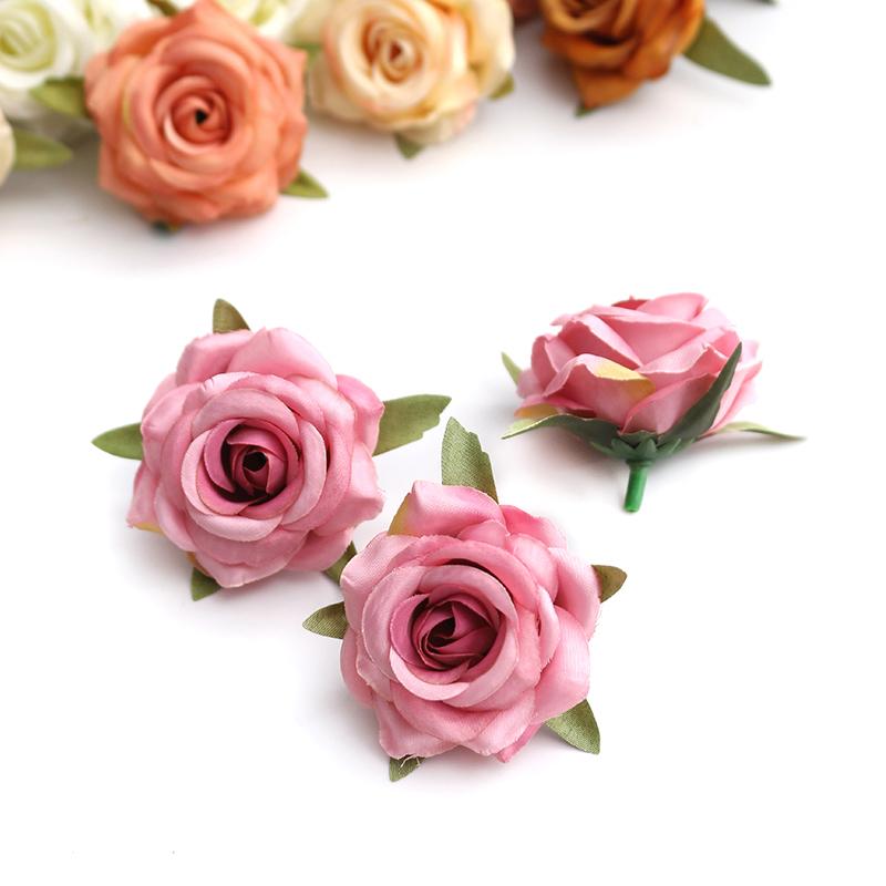 ブローチ コサージュ ハンドメイド 造花 バラ 手芸 裁縫 飾り付け用 装飾 小物 バッグ 帽子 靴 シンプ..