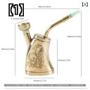 キセル 煙管 ハンドヘルド ポータブル メンズ 水たばこ デュアル 銅 水 フィルター 水 パイプ 昔ながらの長寿 パイプ