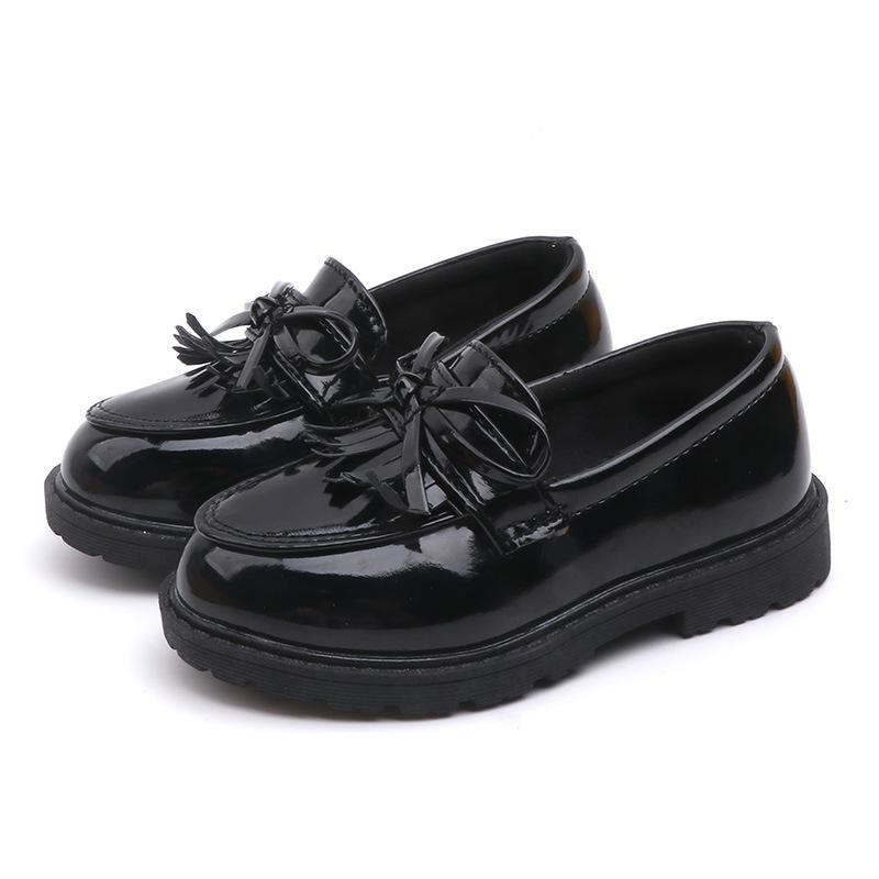 Formal Shoes - ローファー 男の子 黒 きらきら フォーマル シューズ 韓国 英国風 おしゃれ 学生 通学 発表会 合唱 礼服 子供 靴