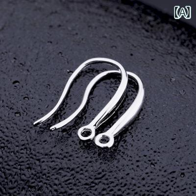 アクセサリー 素材 パーツ ハンドメイドパーツ 手芸 材料 素材 手作り 手芸用品 アクセサリー材料 DIY ハンドメイド用 スターリングシルバー ゴールド メッキ イヤーフック ジュエリー スターリングシルバー ピアス