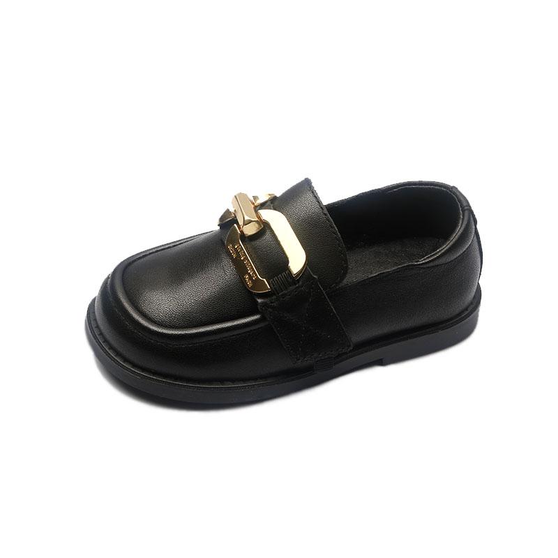 ローファー 女の子 子供 靴 プリンセスシューズ 革 ソフトソール オールシーズン ビット飾り ガールズ