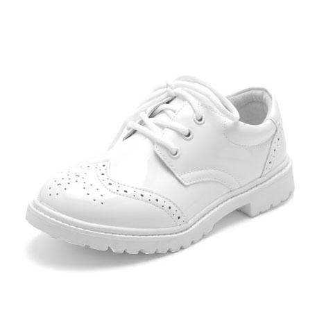 革靴 男の子 白 フォーマル 英国風 春夏 キッズ シューズ 発表会 結婚式 ステージ