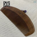 コーム 櫛 ヘアブラシ 木製 桃の木 パーマ ケア マッサージ ヘッド ハンドル付き ブラウン 携帯用 プレゼント 母の日 誕生日 静電気防止 頭皮