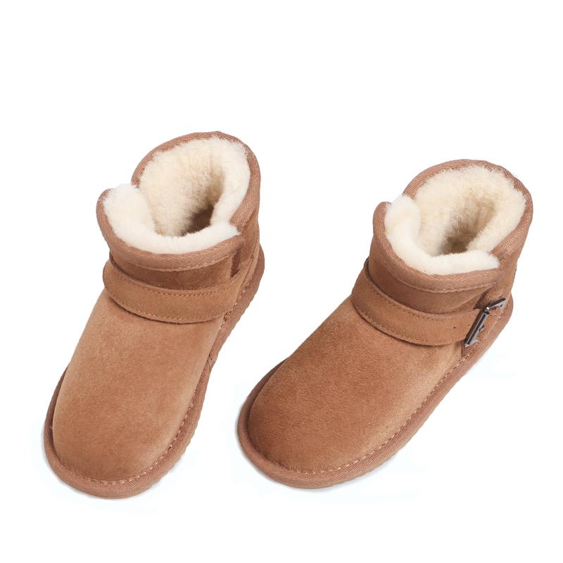 ムートンブーツ キッズ 男の子 女の子 冬 シープスキン 防水 ボア 裏起毛 暖かい 滑り止め ブーツ