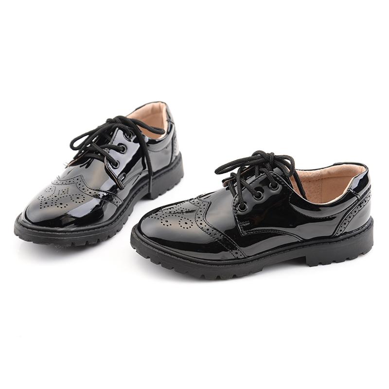 革靴 男の子 ブラック 英国風 子供 学生 フォーマル 春秋 演奏 発表会 小学生 シンプル 通気