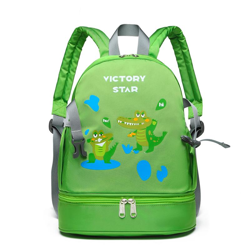 リュックサック キッズ 子供 プールバッグ 水泳 クラゲ柄 ビーチバッグ 干湿分離 シューズ収納 カートゥーン 通園 通学 可愛い