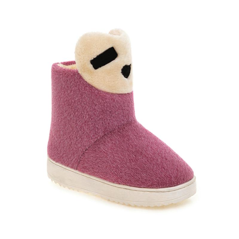 ブーツ 親子 女の子 もこもこ 滑り止め かわいい キャラクター 家族 室内 室外 暖かい 冬 暖かい ショート丈 キッズ シューズ 雪遊び