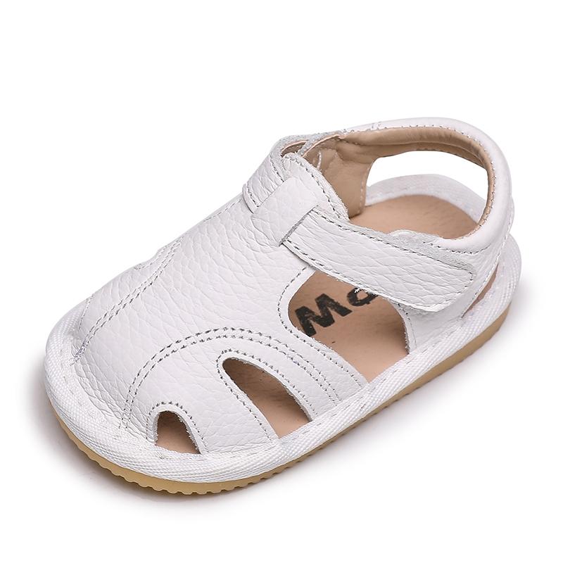 サンダル ベビー 男の子 女の子 可愛い 夏 革 包頭 滑り止め ソフトソール 歩き始め 練習シューズ 小さ..