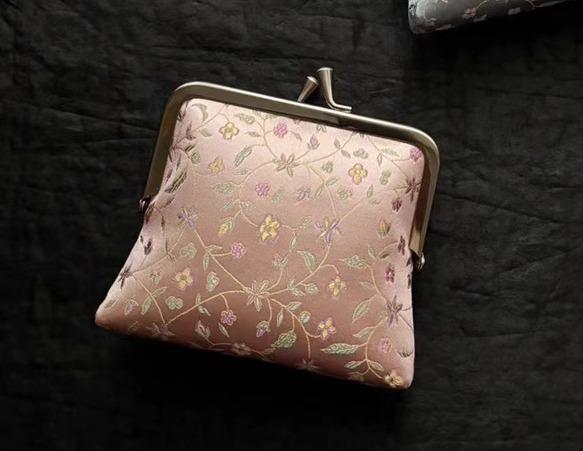 がま口 小銭入れ レディース 中国風 レトロ ミニ 財布 ポーチ 小物入れ コインケース リップ 鍵 コンパ..