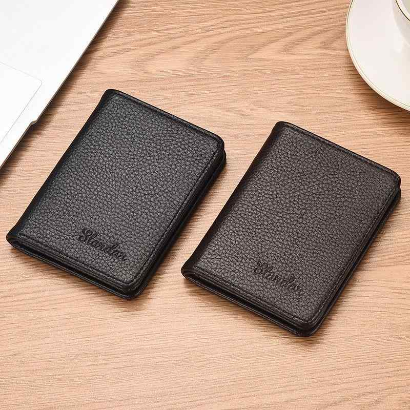 カードケース メンズ PUレザー 二つ折り ミニ財布 免許証 紙幣 コンパクト 薄手 父の日 記念日 プレゼ..