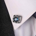 ラペルピン メンズ アクセサリー スーツ シャツ コート 小さい ブローチ 墨蘭 花柄 彫刻 ビジネス フォーマル 上品 大粒 ストーン おしゃれ