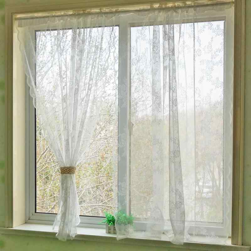 カーテン おしゃれ レトロ 韓国 レース モダン シンプル 遮光 防塵 日除け 仕切り 小窓 リビング キッチン 新生活 インテリア