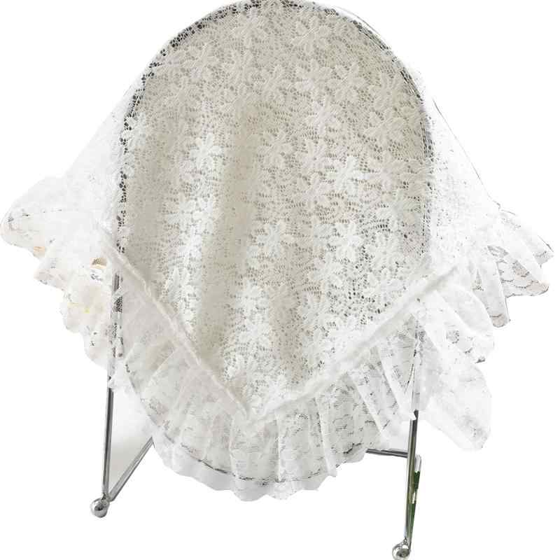 鏡 カバー レース 花柄 ミラー 家庭用 小さめ 正方形 透け感 白 大きめ レトロ 防塵 埃 除け リビング ..