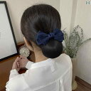 シニヨン ネット 可愛い 伸縮性 レディース シンプル 看護師 ヘリンボーン ヘッドバンド ヘアアクセサリー リボン 銀行 病院 ホテル ビジネス ネイビー 赤...
