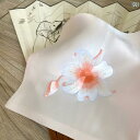 ハンカチ レディース ギフト 母の日 二重 刺繍 ユリ 花 柔らかい ワンポイント エレガント 普段使い ビジネス スクエア 光沢 チャイナ風 ピンク 緑 紫