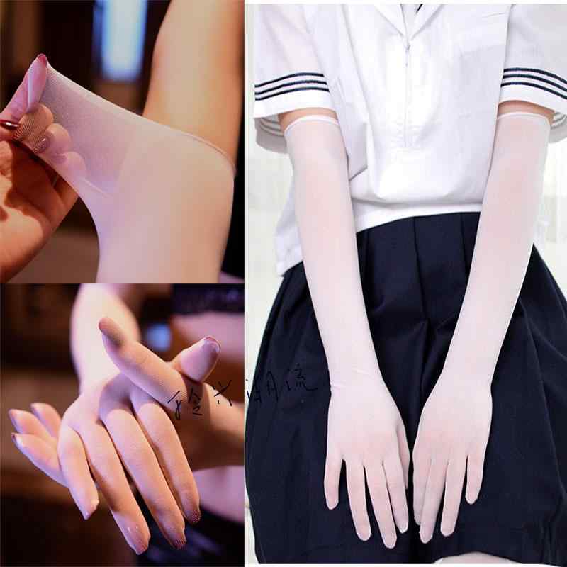 グローブ コスプレ 小物 手袋 衣装 ハロウィン ダンス 薄手 セクシー 5本指 ストッキング シームレス ウェディング ドレス キャラクター パフォーマンス 白 青 黒