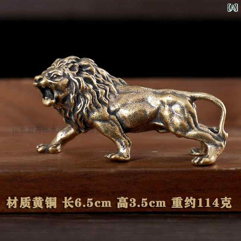 真鍮 置物 小動物 野獣 昆虫 卓上 インテリア レトロ ライオン タコ ドラゴン ペー...