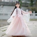 ドレス 女の子 キッズ 漢服 レトロ 衣装 チャイナ風 春秋 プレゼント ポリエステル 綿 ひまわり ショール 広袖 花柄 ピンク 赤 柔らかい かわいい 誕生...