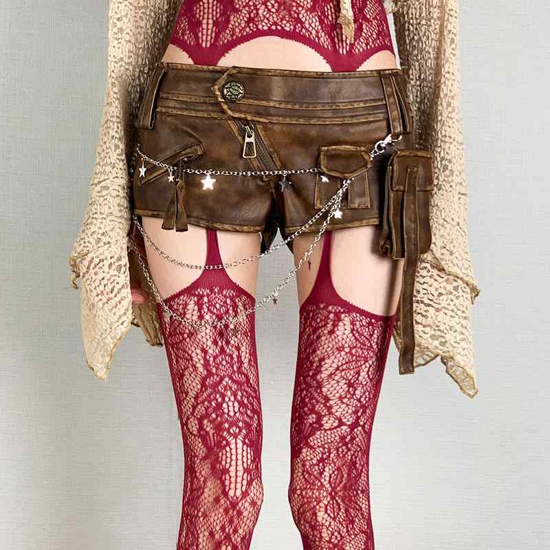 タイツ レディース おしゃれ セクシー スリム Y2K 彩色 レトロ ジャカード 網タイツ パンク 個性 ガーリー パーティー 春夏 ピンク