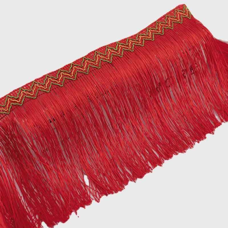 インテリア 車 トラック カーテン 装飾 パーツ 9cm 金糸 フリンジ 裾 縁取り 吊り下げ DIY材料 ソファ カバー テーブルクロス ポリエステル 赤 黄 緑