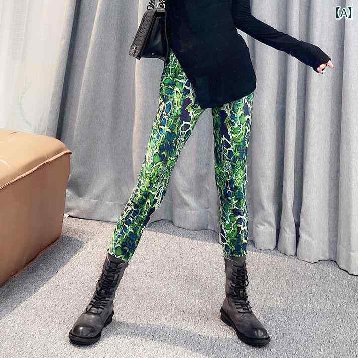 スキニーパンツ レディース 春秋 ボトムス クロップド丈 ハイライズ スパッツ レギ...