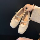 レディース パンプス ローヒール チャイナ風 春秋 パール サテン スクエアトゥ メリージェーン アイボリー 黒 ピンク PU 普段使い シンプル ナチュラル 結婚式 パーティー おしゃれ