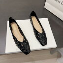 レディース パンプス ローヒール 春夏 チャイナ風 レトロ 黒 アプリコット PU 普段使い おしゃれ おでかけ 花 オープントゥ 柔らかい シンプル ナチュラル 滑り止め スクエアトゥ