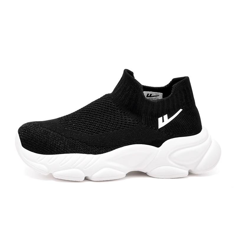 Shoes - スリッポン キッズ 靴 メッシュ シューズ 春秋 男の子 スポーツ ランニング 運動 耐摩耗性 カジュアル 黒 グレー 白 軽量 柔らか
