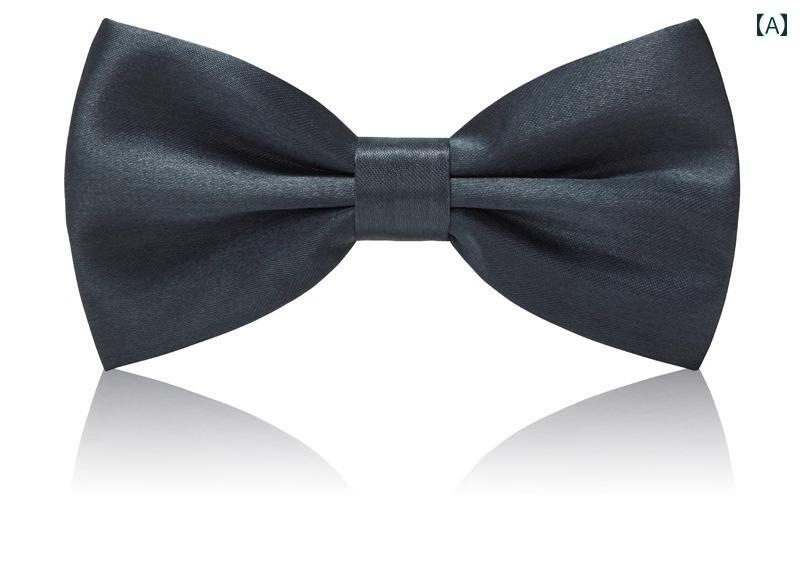 蝶ネクタイ メンズ 結婚式 パーティー 新郎 花婿 フォーマル 二次会 披露宴 ウエディング 撮影 シンプル グレー 紳士 上品