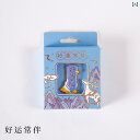 バッジ おしゃれ チャイナ風 漢字 花 シカ 雲 ブローチ テキスト レトロ メタル 小さめ ギフト 誕生日 縦長 装飾 アクセサリー 青 ピンク 紫