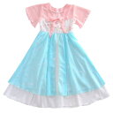 漢服 子供 女の子 韓国 ドレス 夏 妖精 チャイナ風 シフォン 衣装 スカート ワンピース かわいい 青 ピンク 半袖 襟 ベルスリーブ 刺繍 リボン
